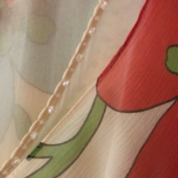 Cynthia Steffe silk floral top - Picture 6 of 8